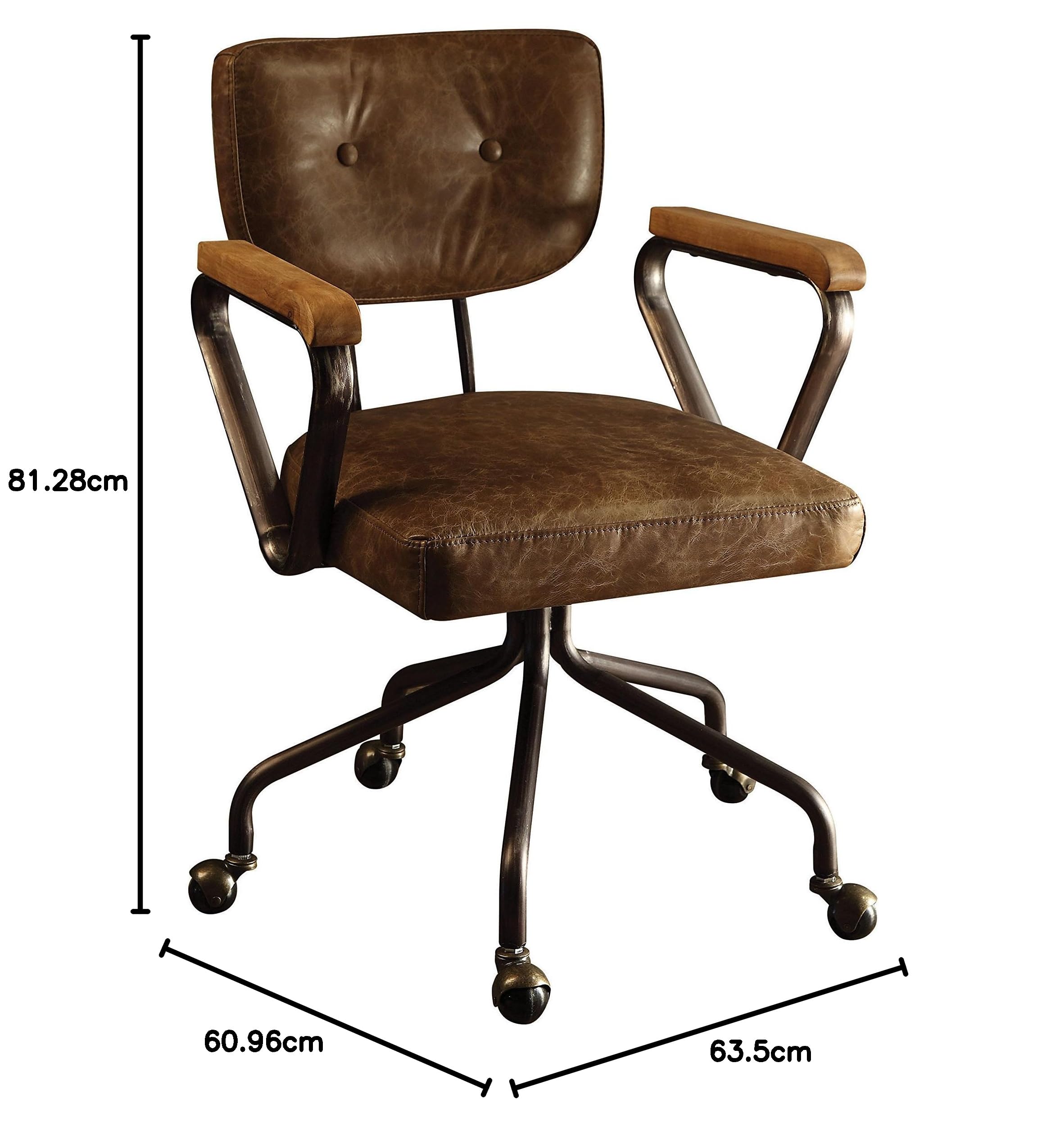 ACME Furniture Hallie Top Grain Leather Executive Office Chair